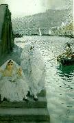 Anders Zorn i algers hamn oil painting reproduction